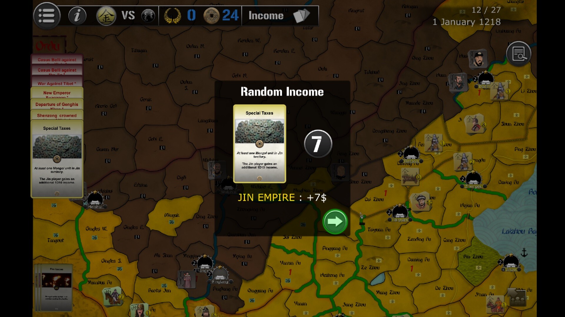 Wars Across the World: Genghis 1207 screenshot 3