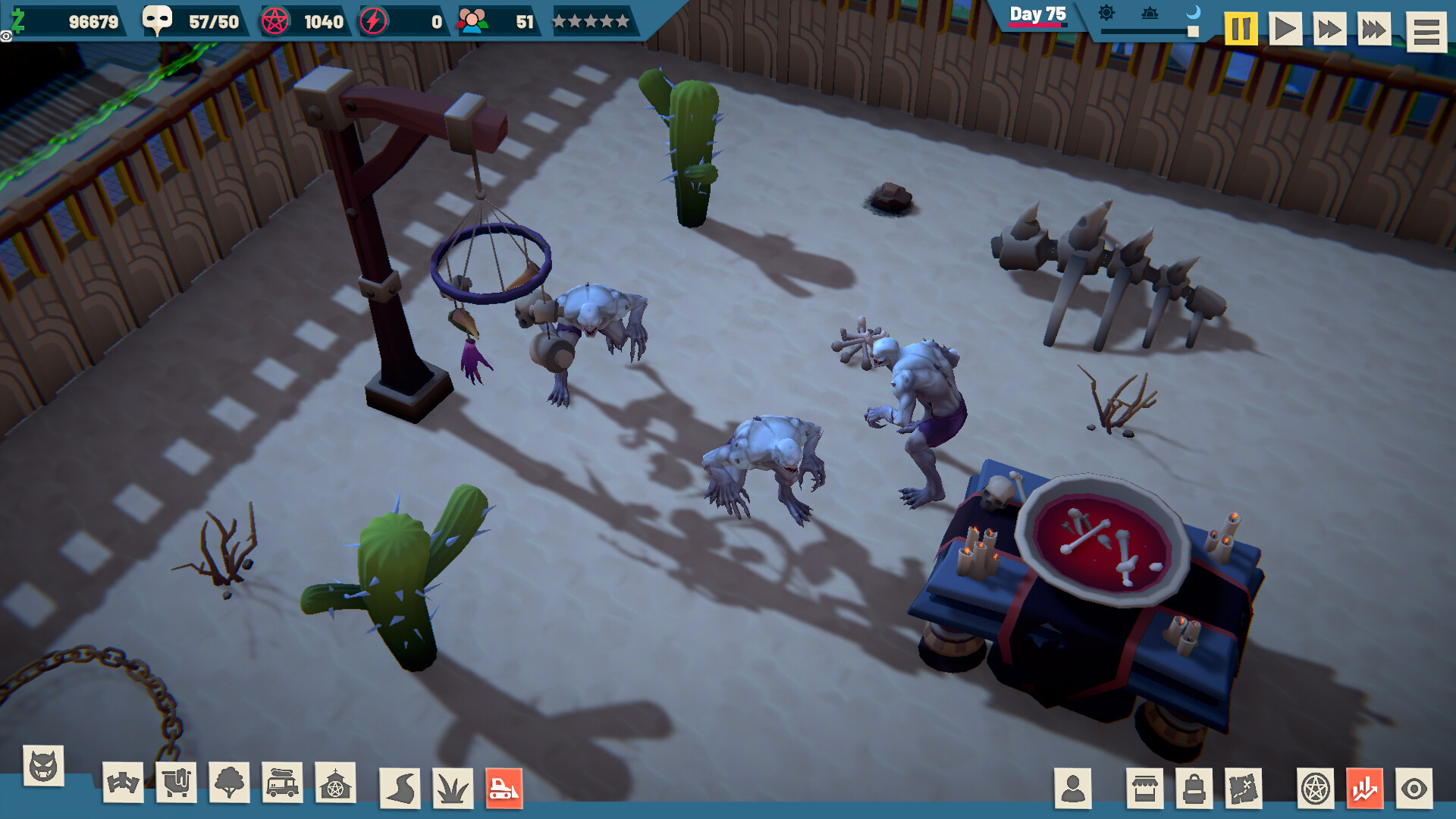 Monster Park Tycoon - Tampilan Fasilitas Kultus dan Atraksi