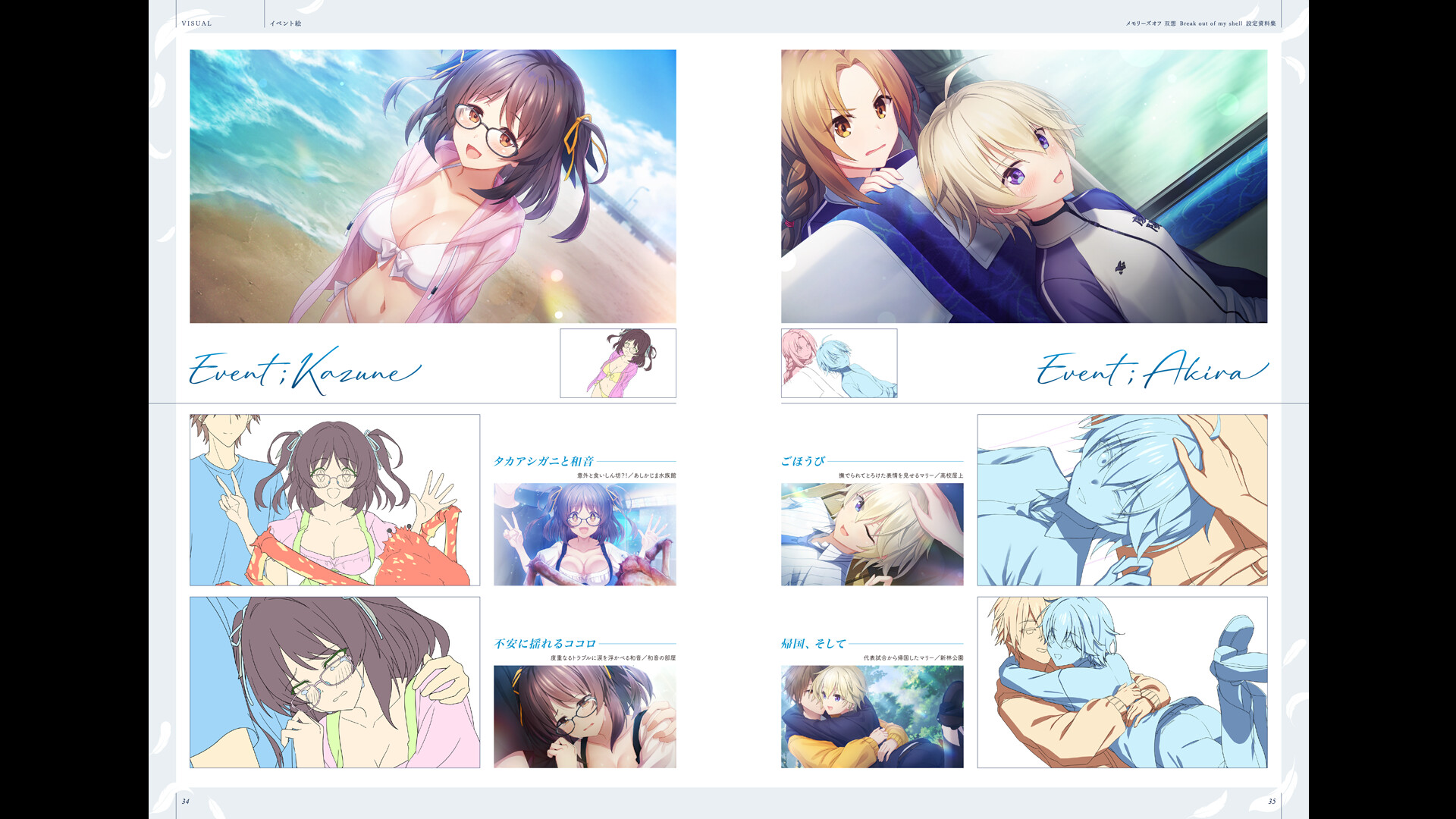 Memories Off Sousou Break out of my shell Material Book on Steam