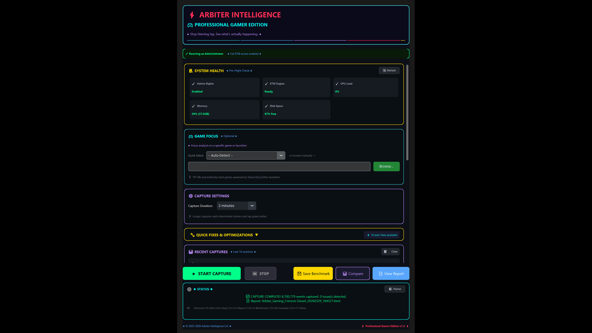 Arbiter Intelligence Pro screenshot 1