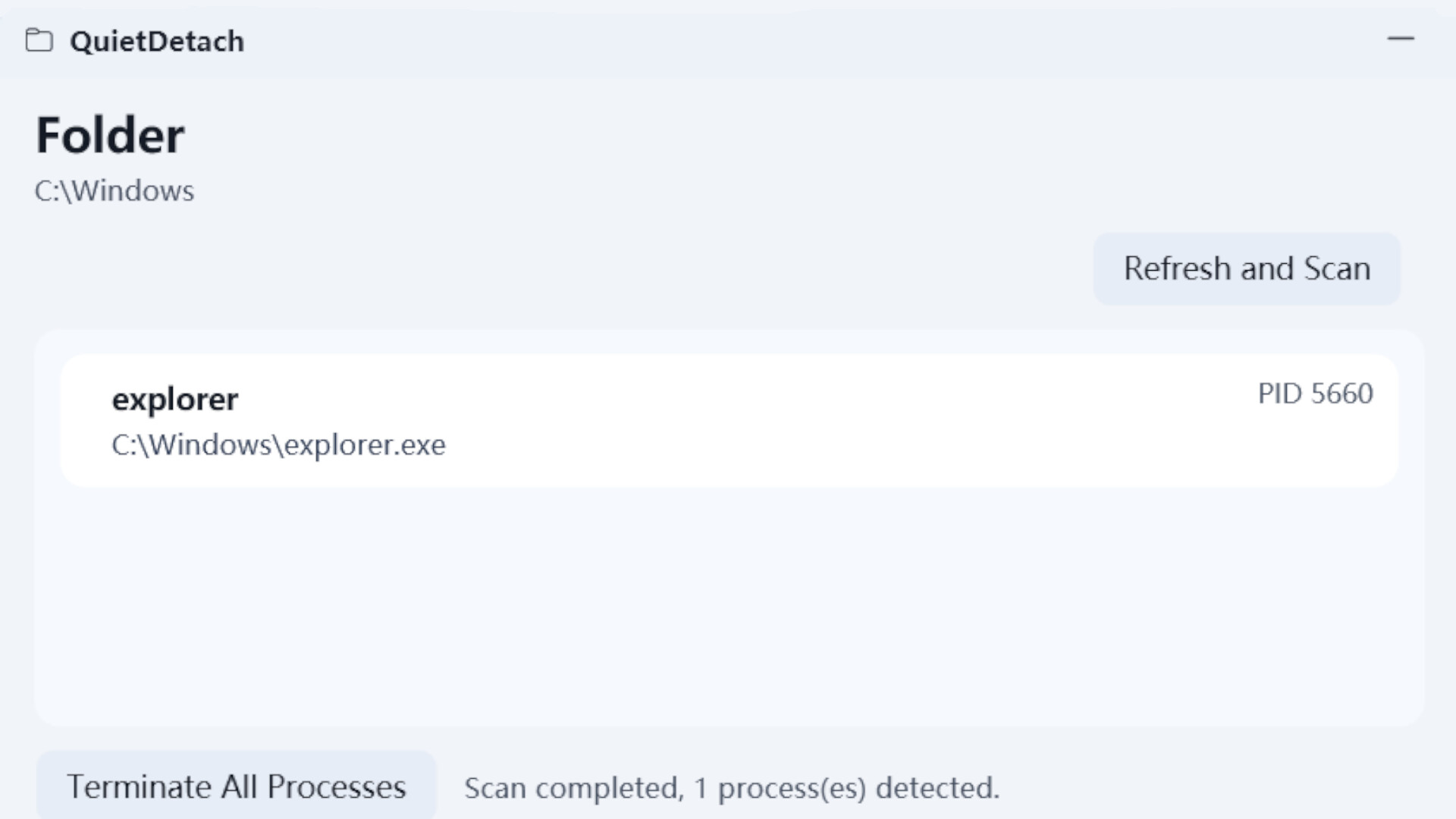 QuietDetach screenshot 5