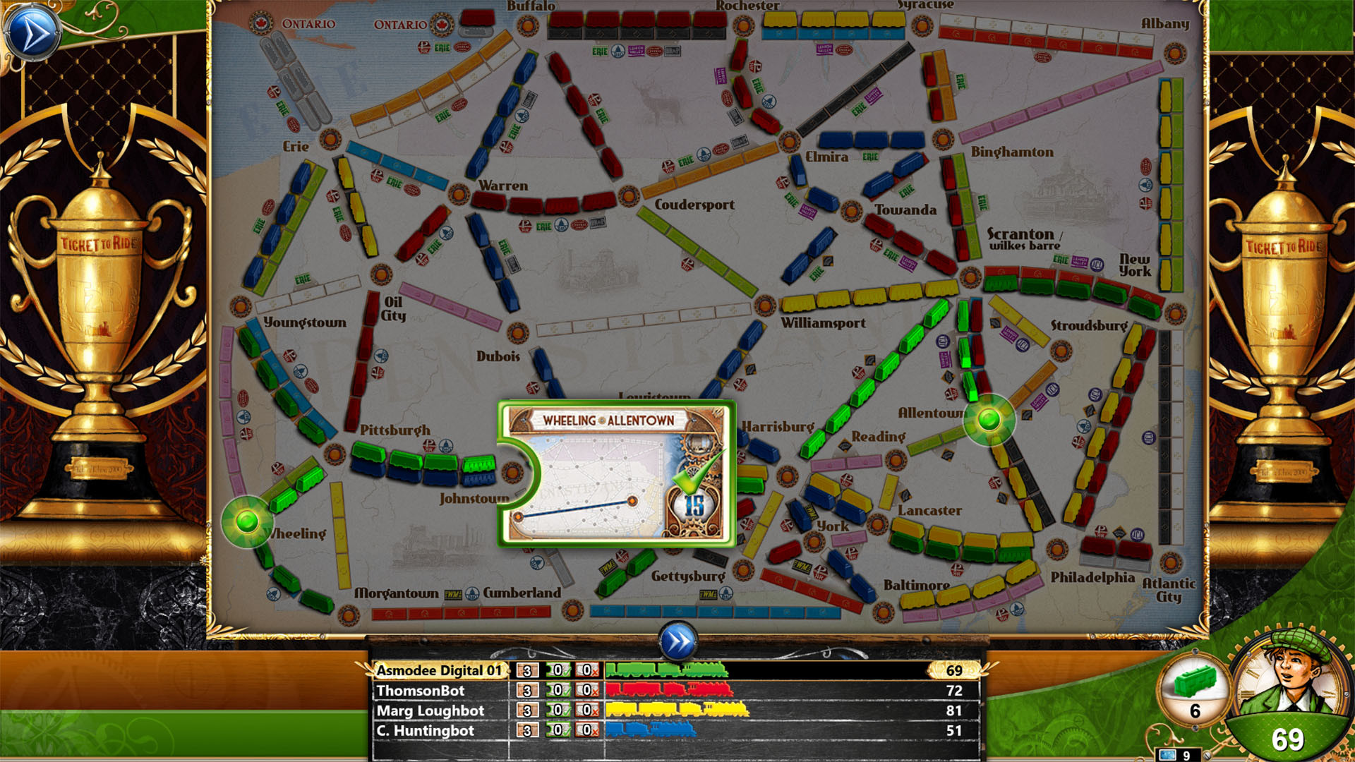 Ticket to Ride - Pennsylvania screenshot 5