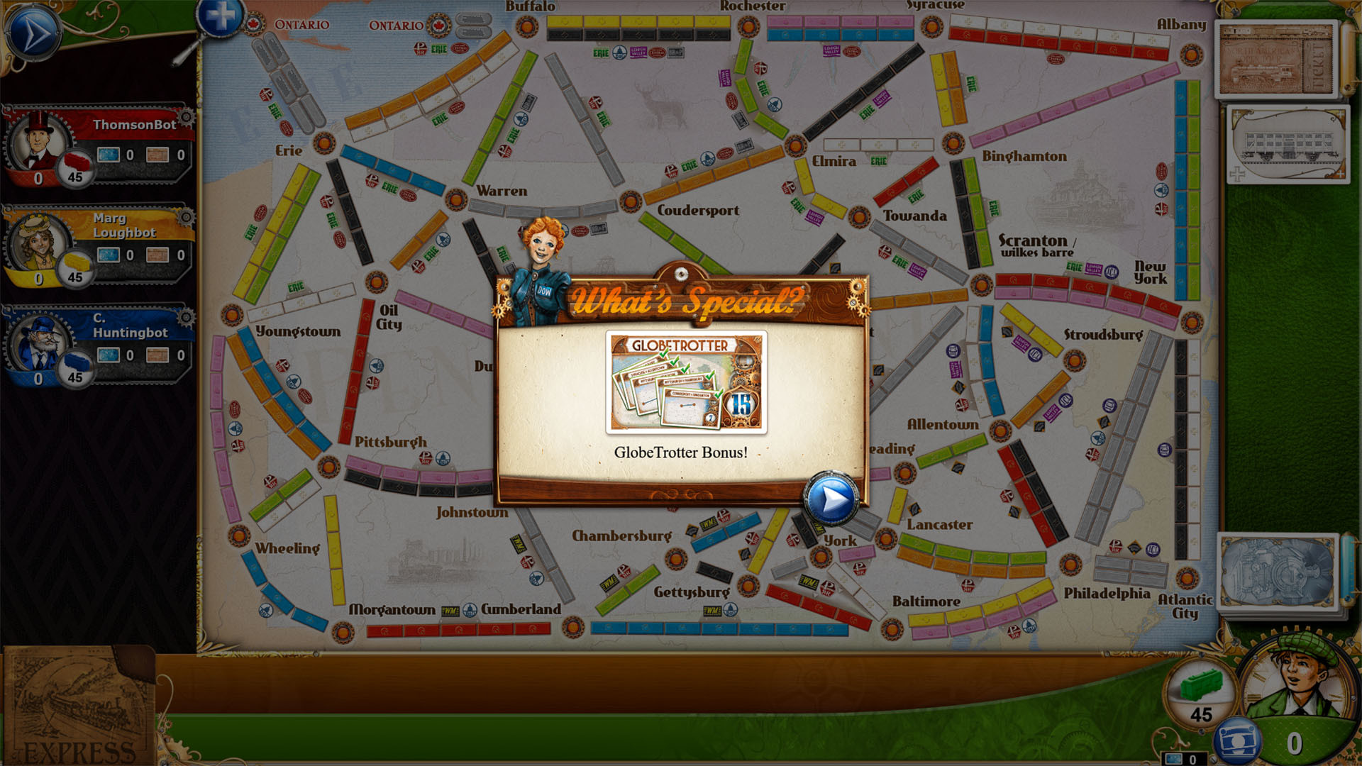 Ticket to Ride - Pennsylvania screenshot 3