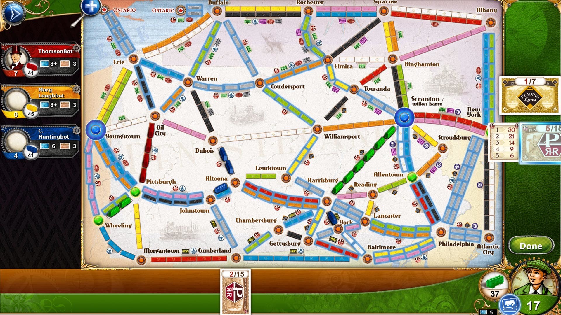 Ticket to Ride - Pennsylvania screenshot 4