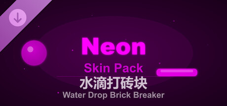 Water Drop Brick Breaker - Neon Skin Pack