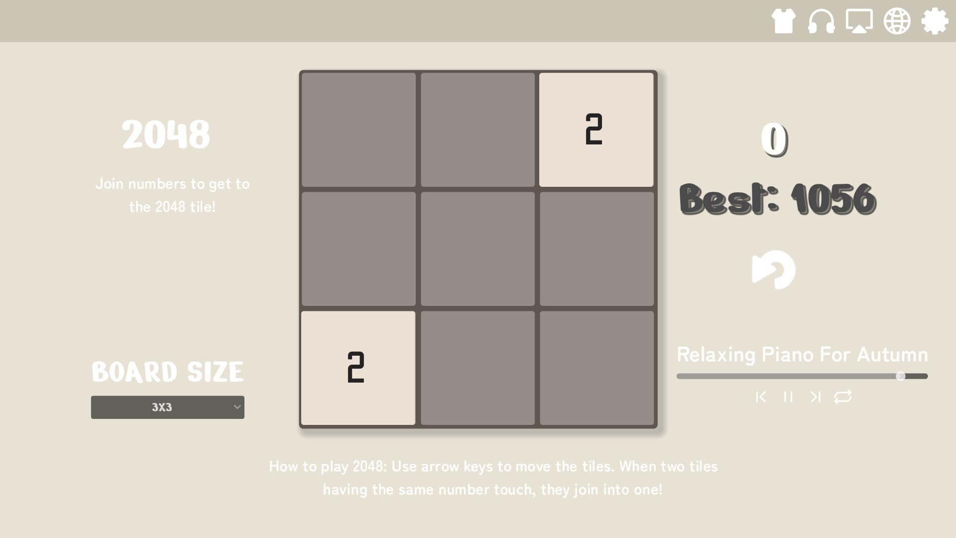 Monotone 2048 screenshot 5