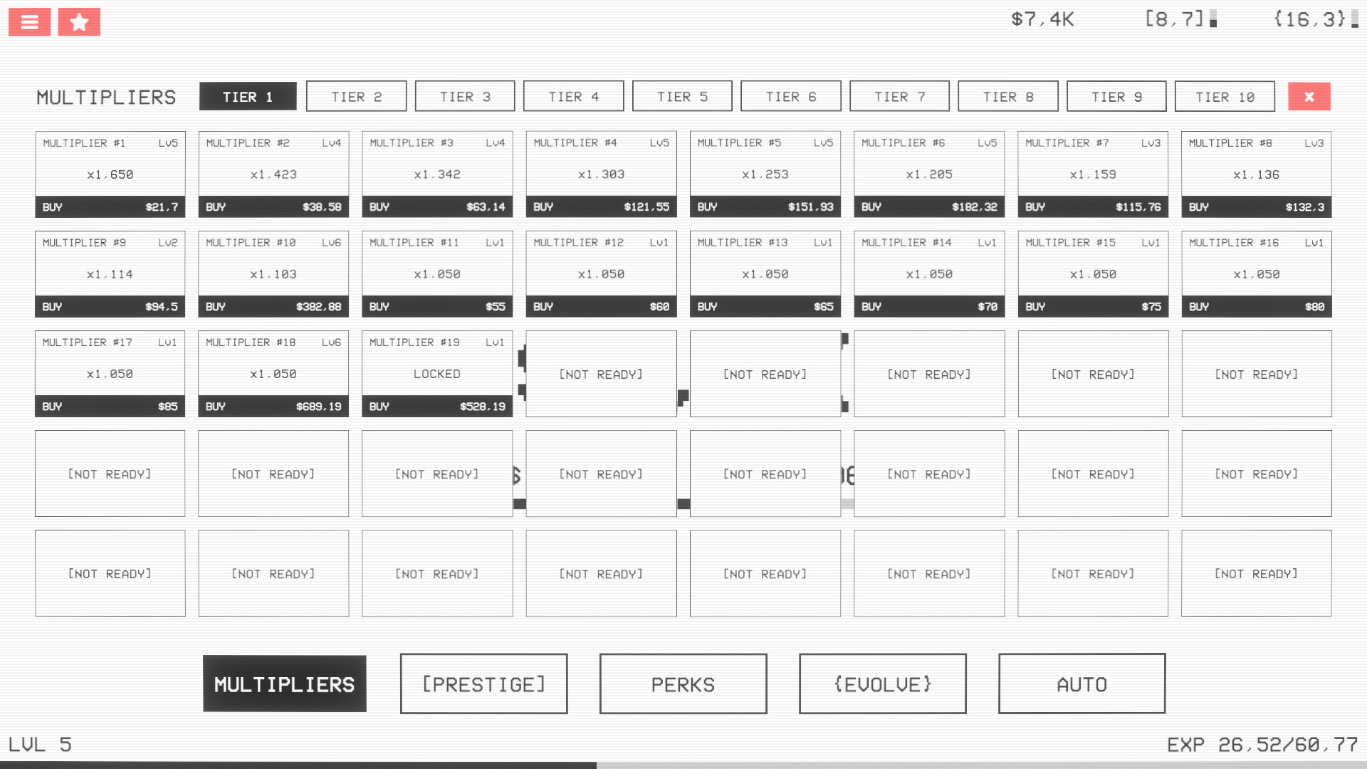 Multipliers screenshot 8