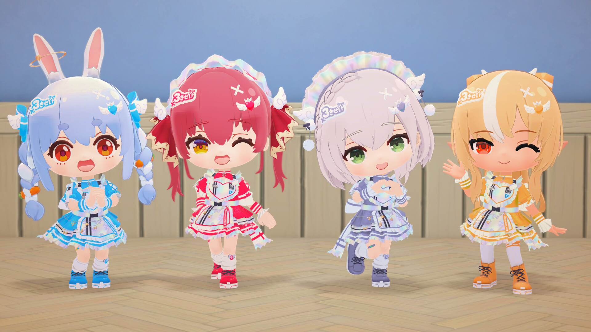 ぷちホロの村 DLC - 3期生ライブ衣装セット screenshot 1