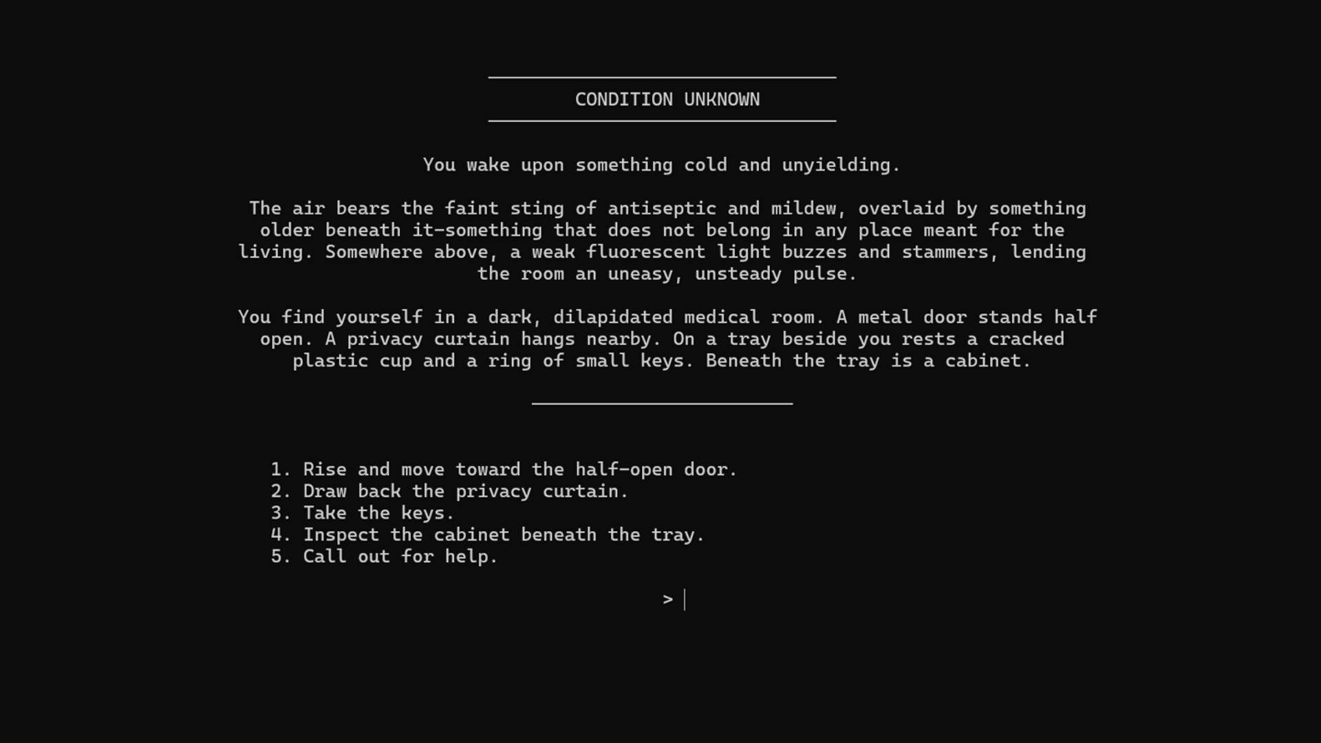Condition Unknown screenshot 1