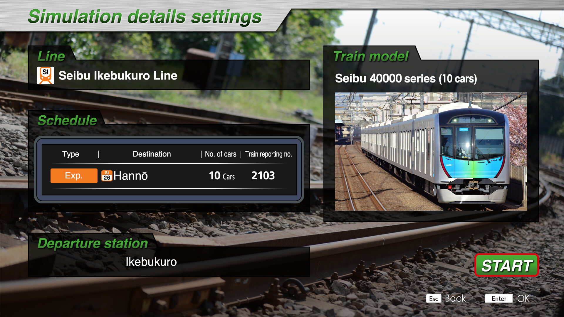 JR EAST Train Simulator: Seibu Railway (Ikebukuro to Hannō) 40000 Series screenshot 5