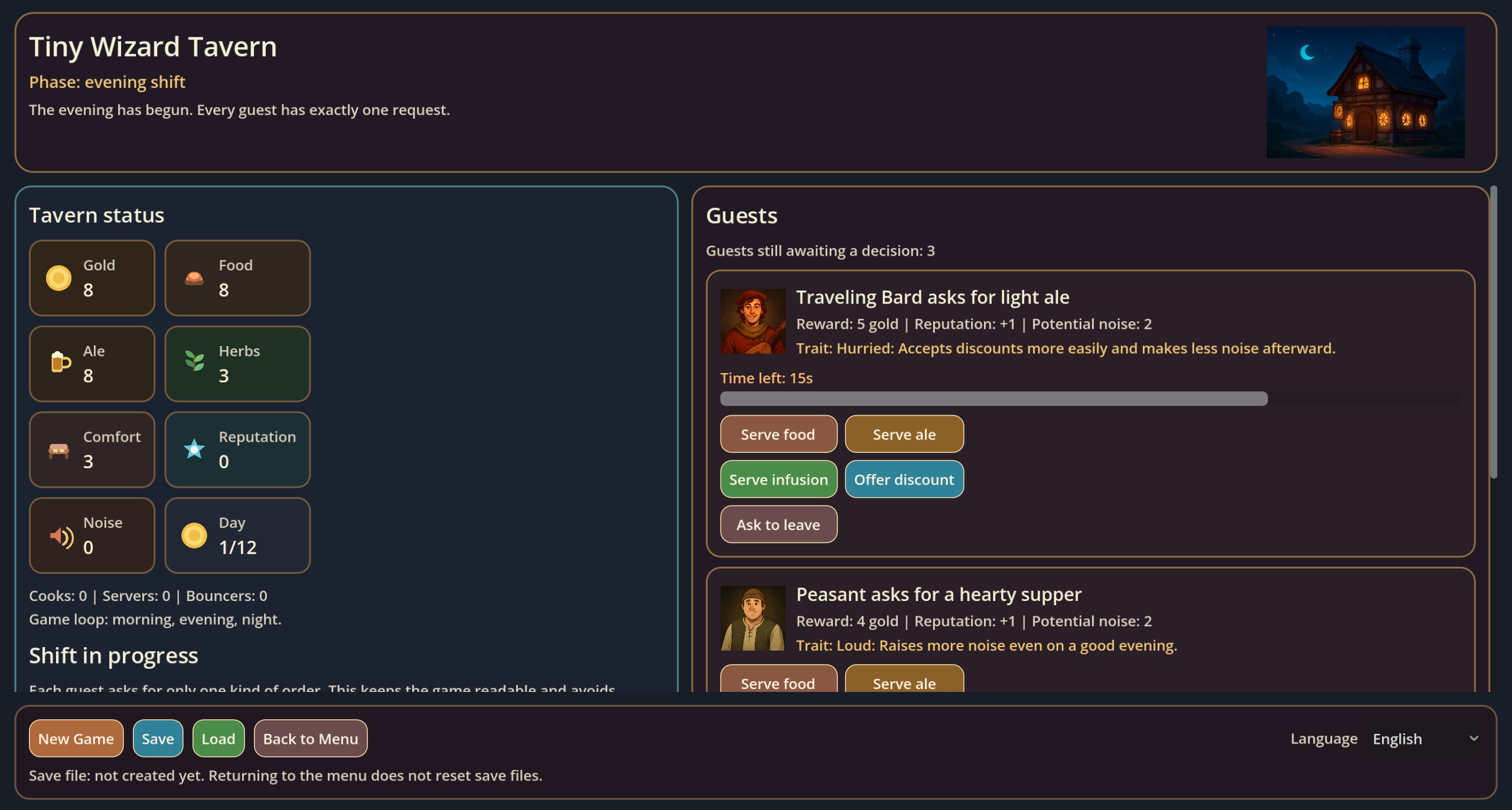 Tiny Wizard Tavern screenshot 1