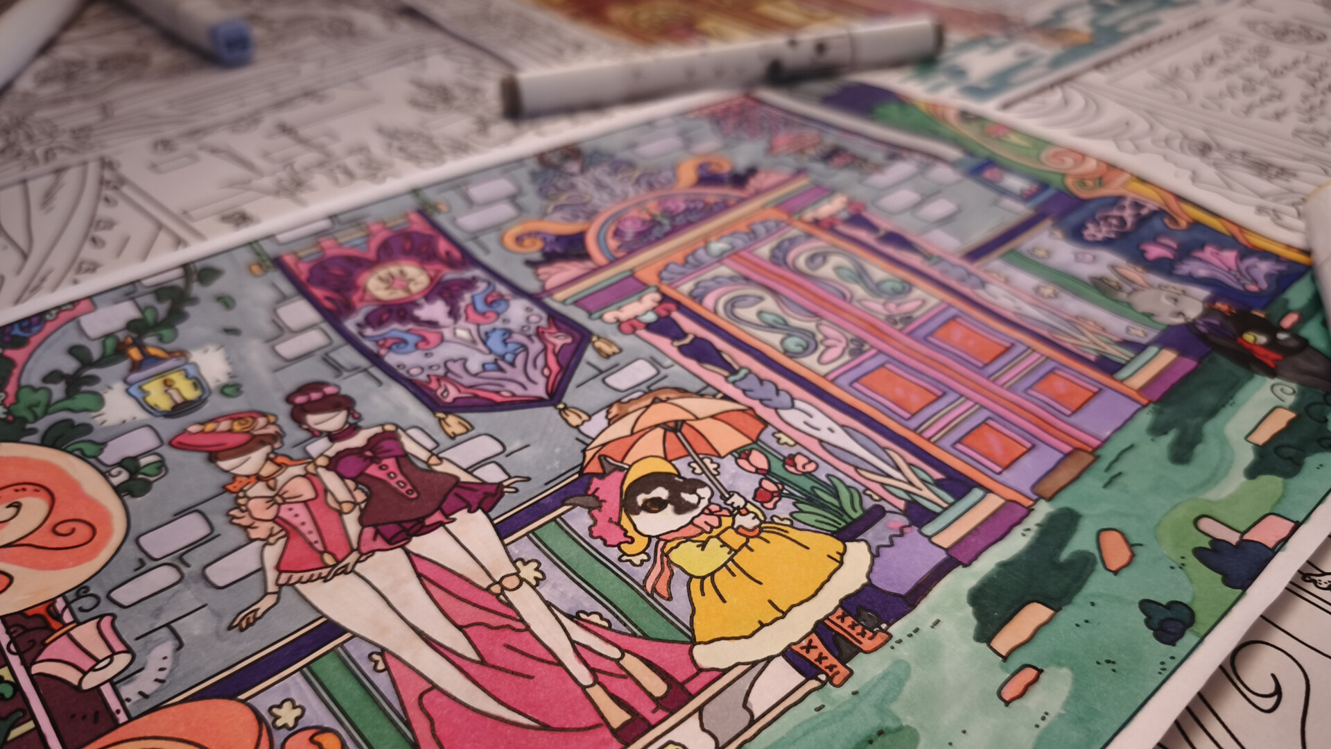 FIND KITTENS 11: Dollhouse - Coloring Book screenshot 3