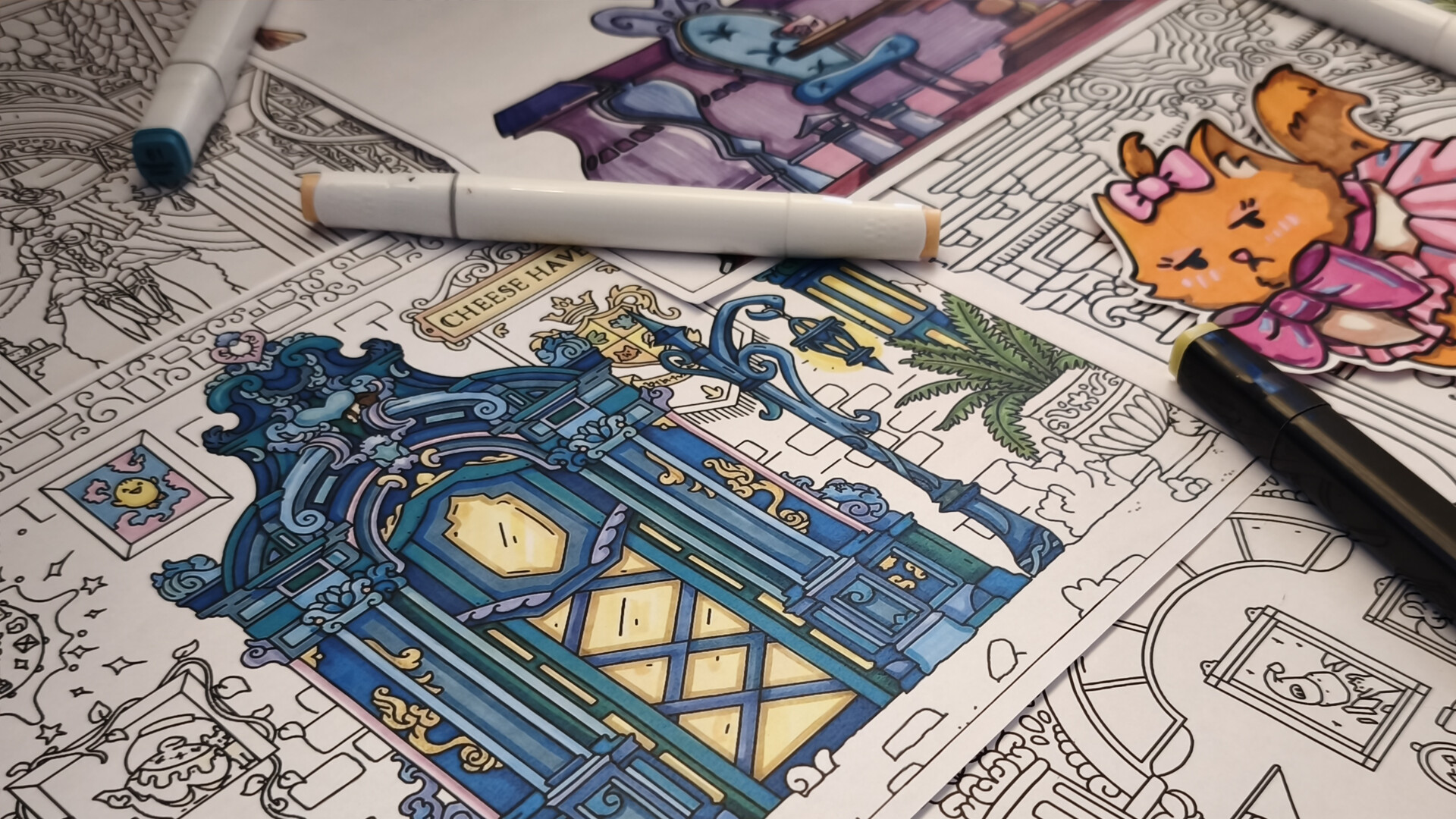 FIND KITTENS 11: Dollhouse - Coloring Book screenshot 6