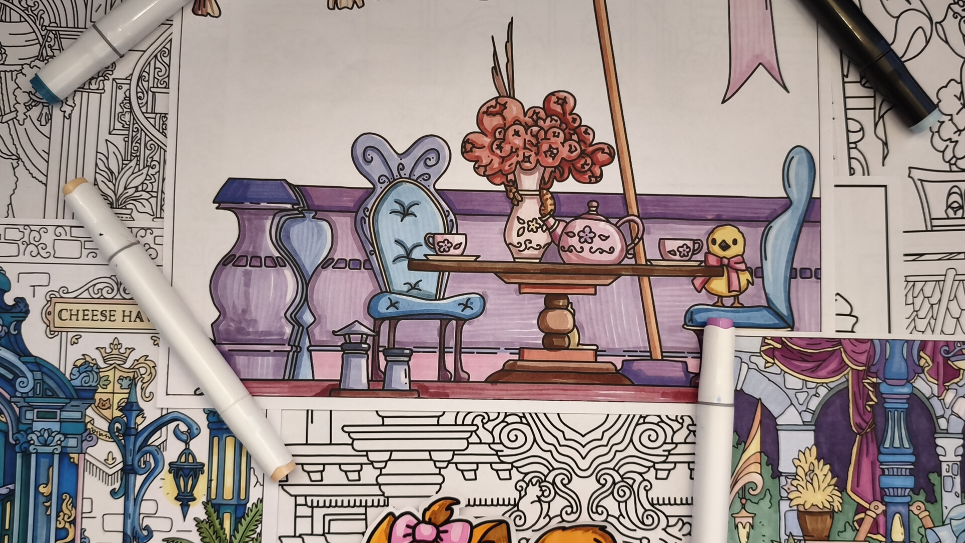 FIND KITTENS 11: Dollhouse - Coloring Book screenshot 5