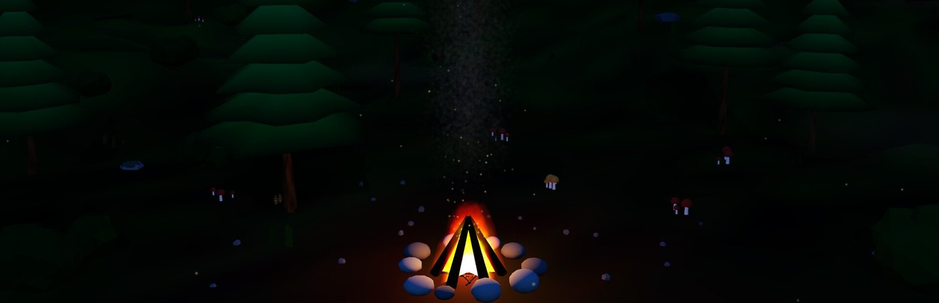 The Throwing Pinecones Into A Campfire Game