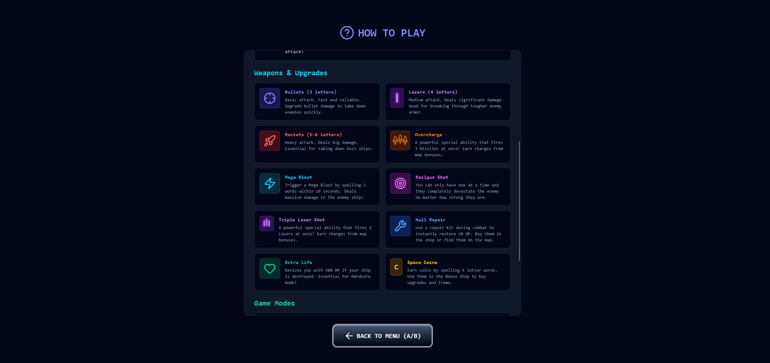 Word Space Blaster screenshot 1