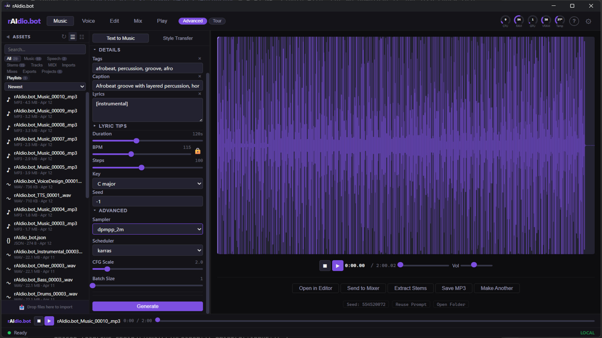 rAIdio.bot screenshot 1