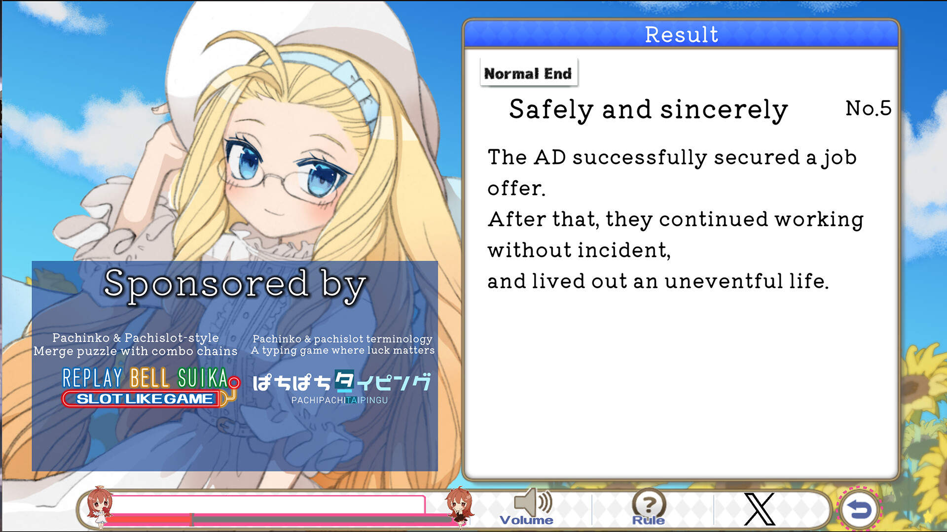 Information conveyed Information received screenshot 5