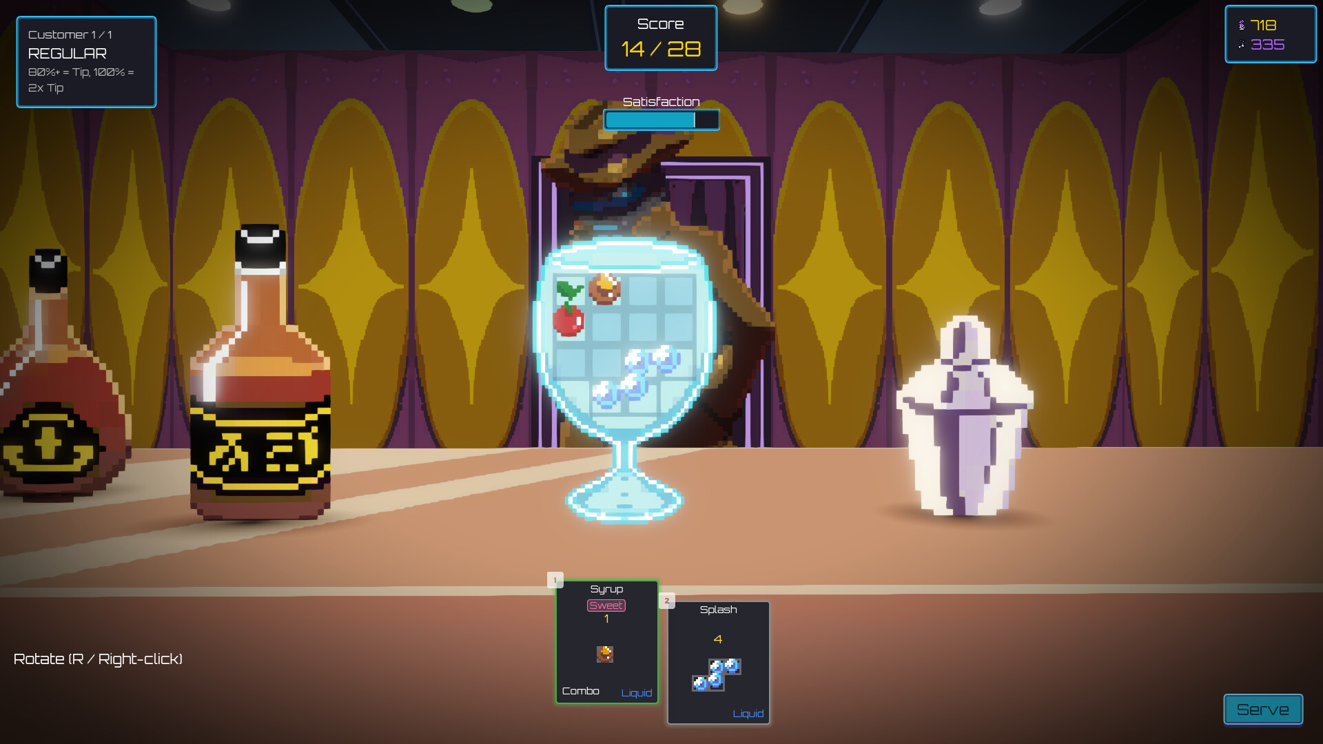 Bootlegger's Bar - Gameplay meracik koktail