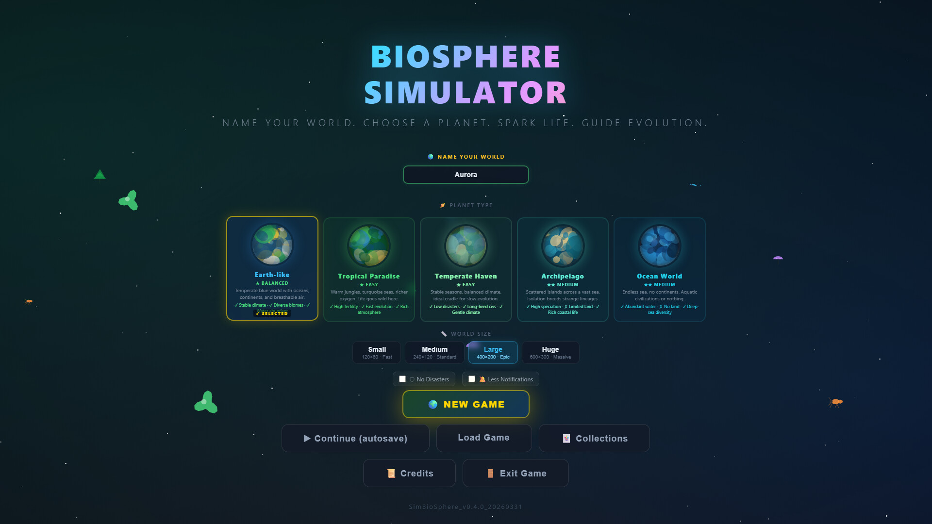 Biosphere Simulator screenshot 2