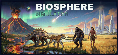Biosphere Simulator — Steam header