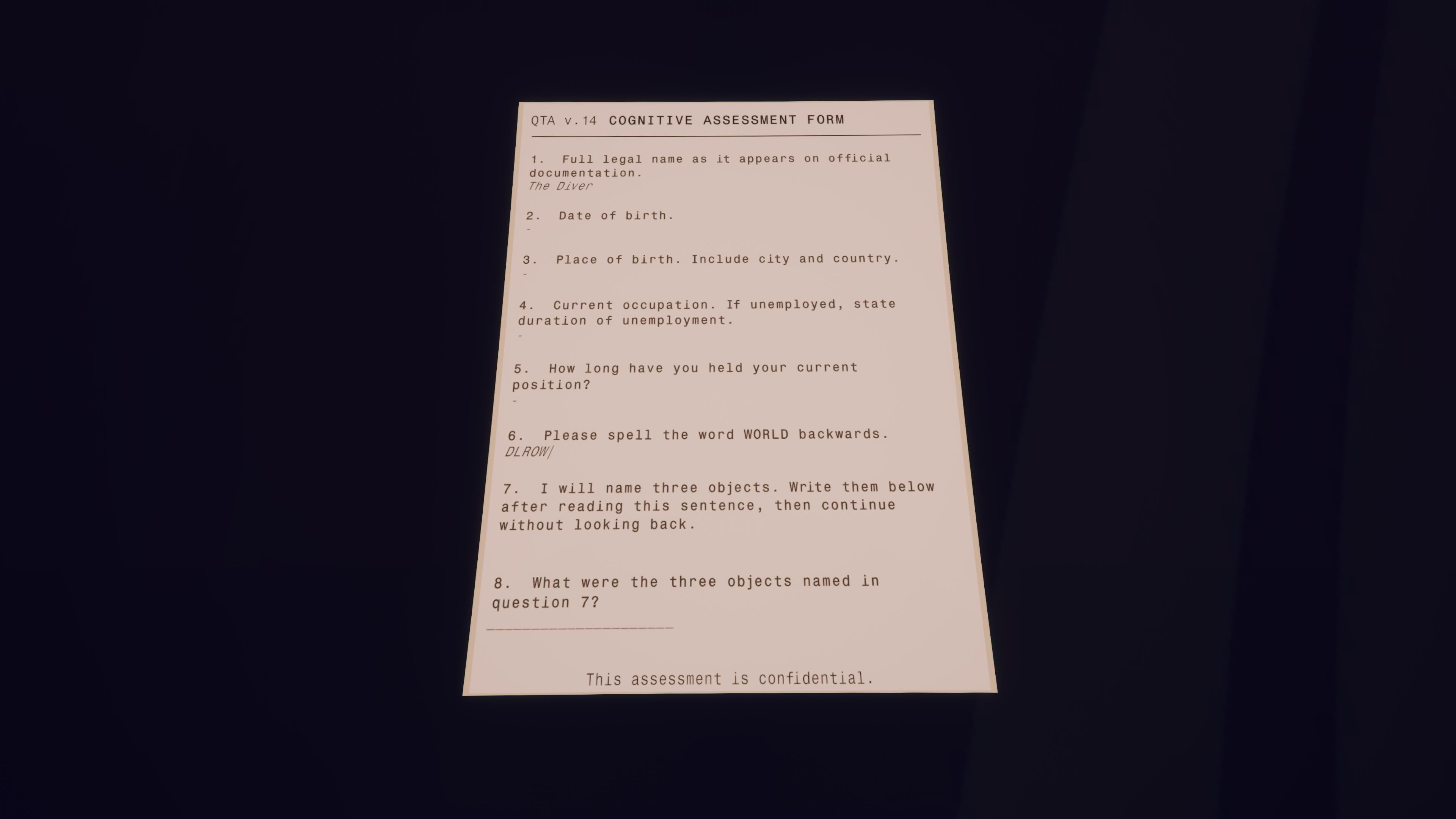 Cognition Test screenshot 2