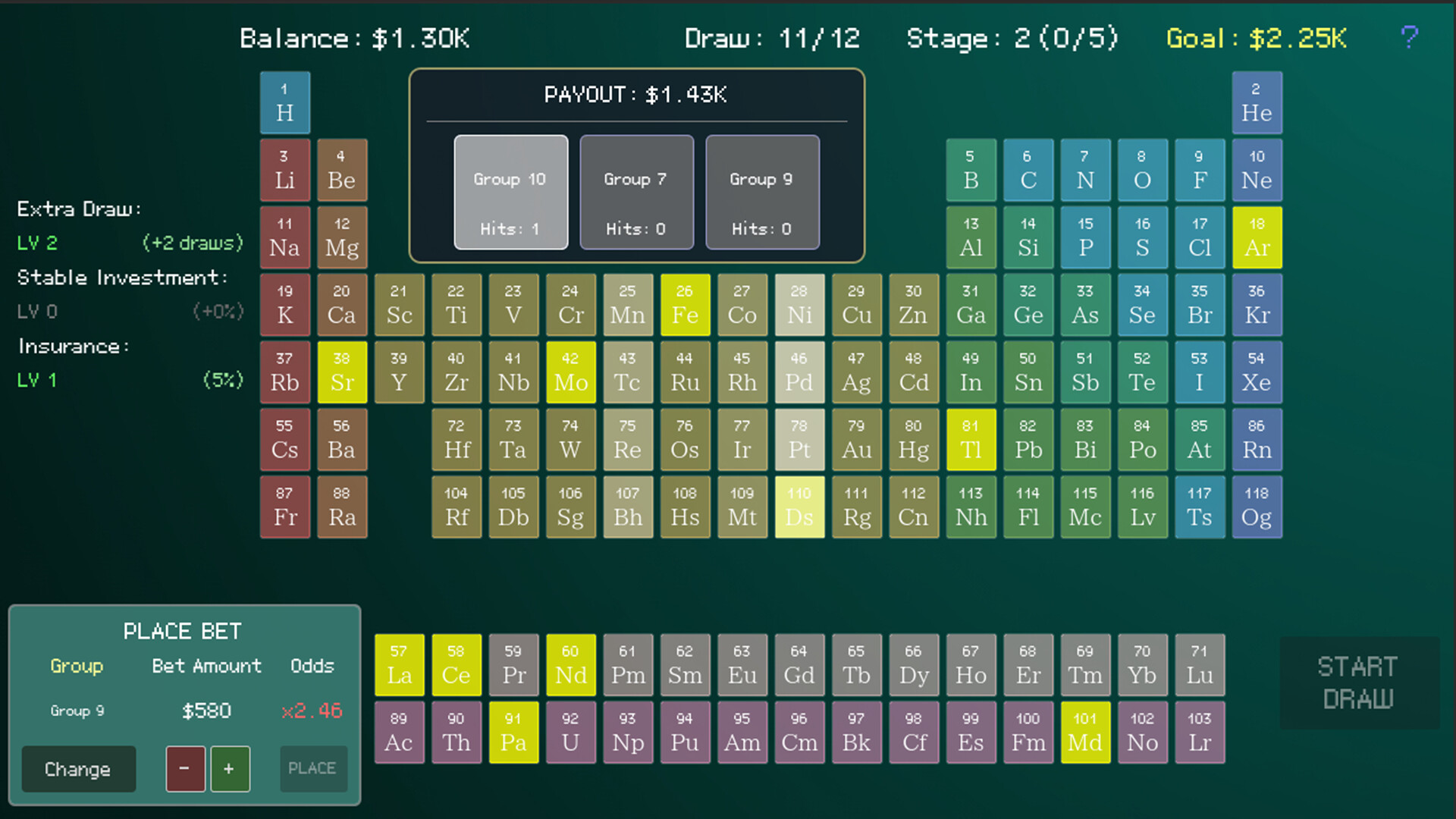 Periodic Lottery screenshot 5