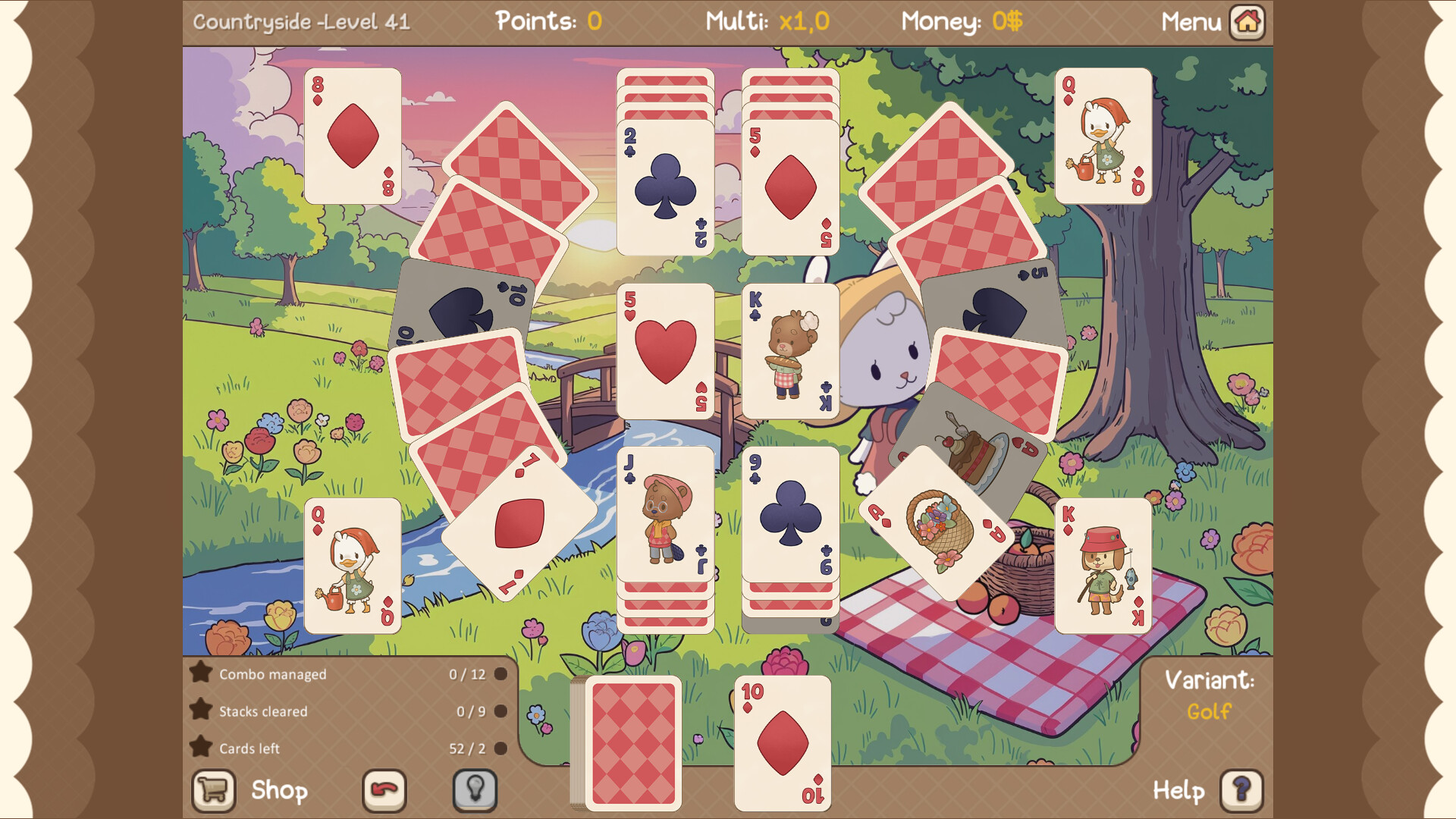Clover Town Cozy Solitaire screenshot 5