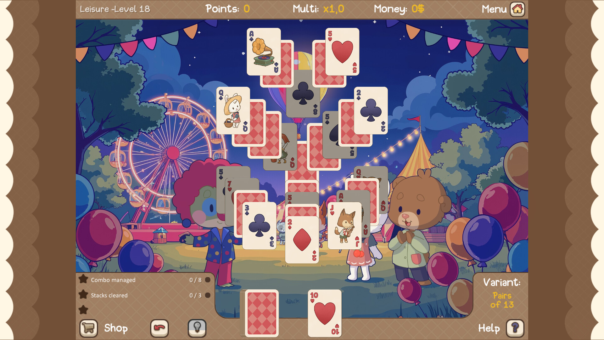 Clover Town Cozy Solitaire screenshot 6