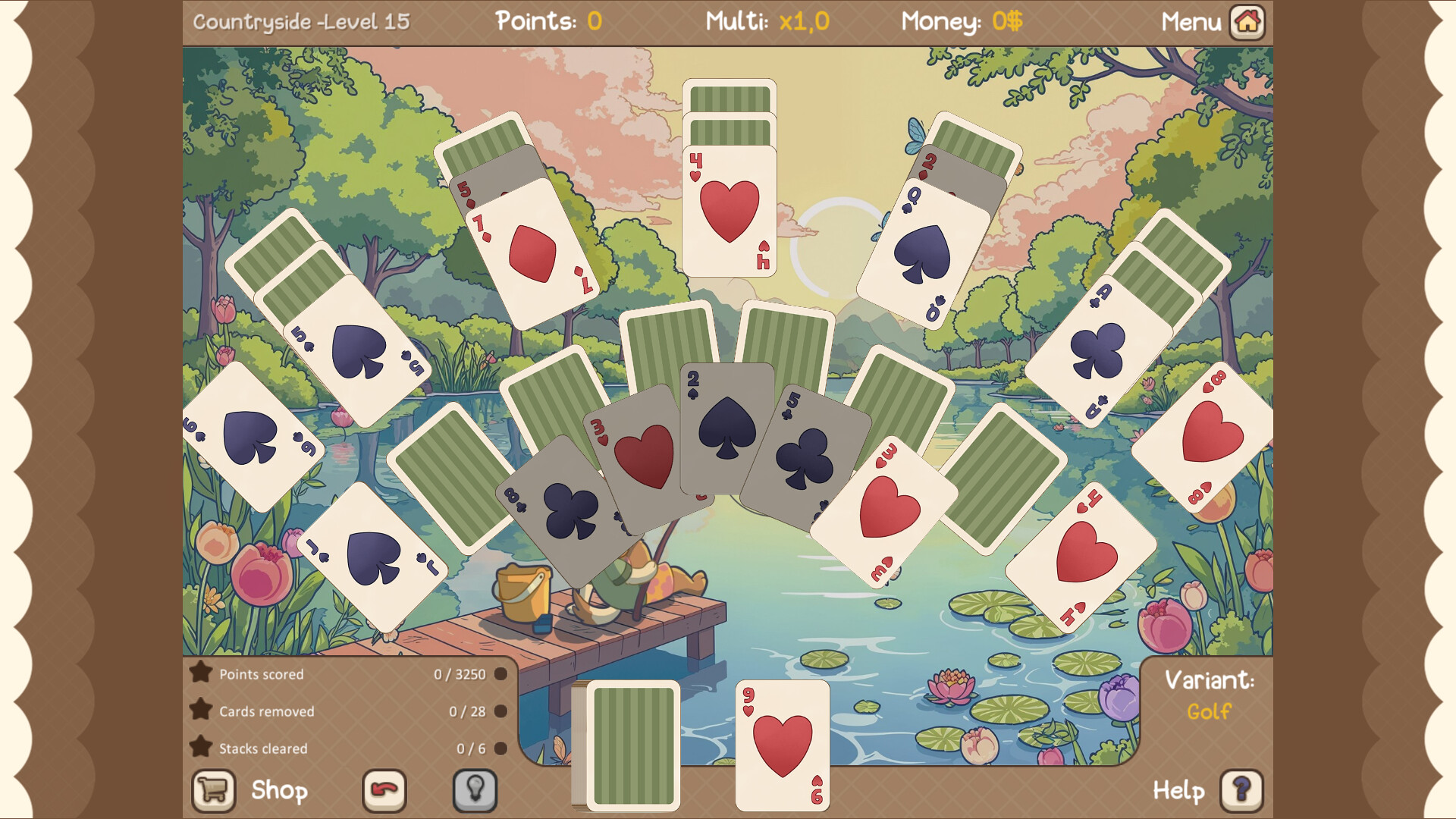 Clover Town Cozy Solitaire screenshot 3