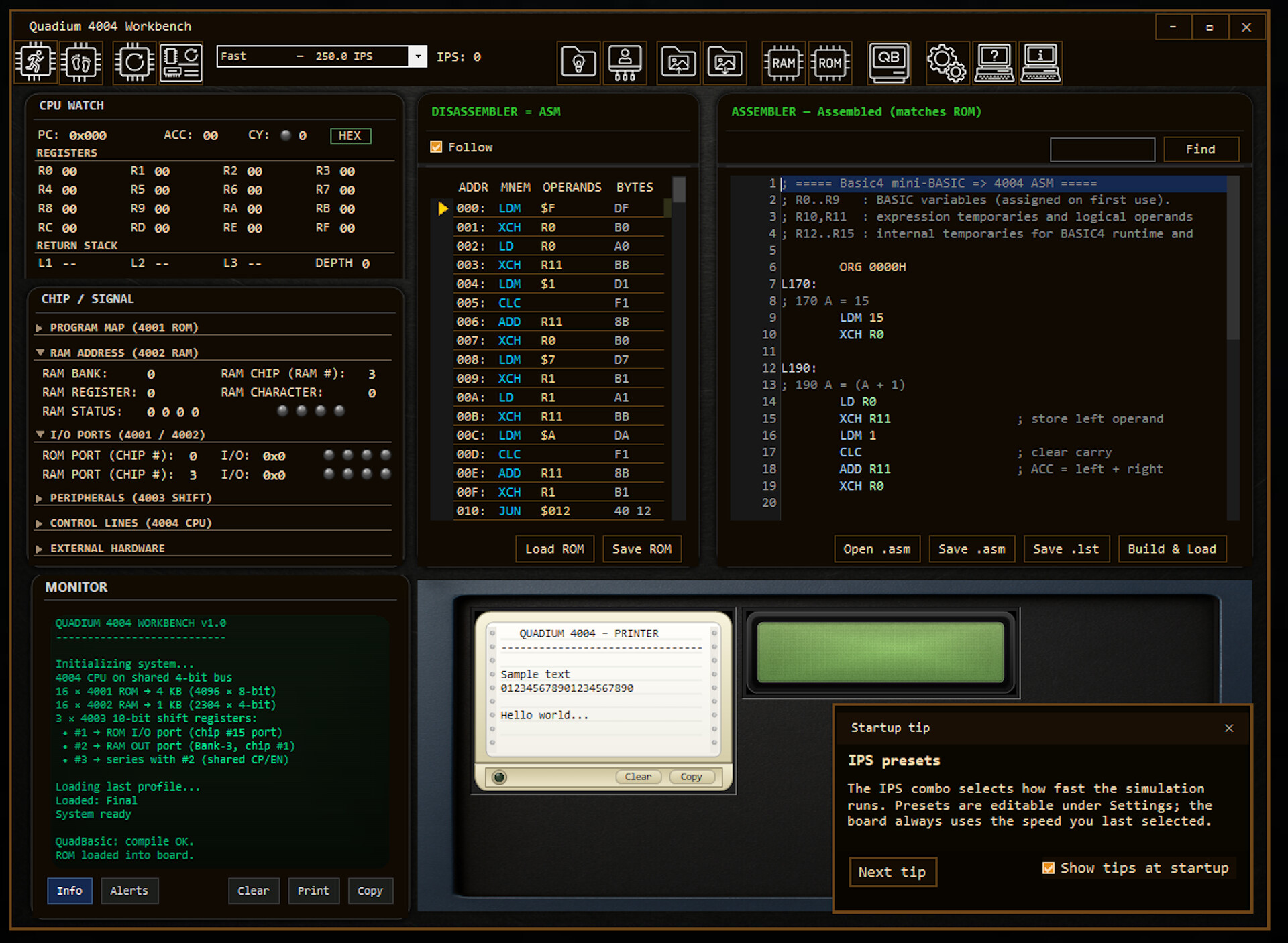 Quadium 4004 Workbench screenshot 1