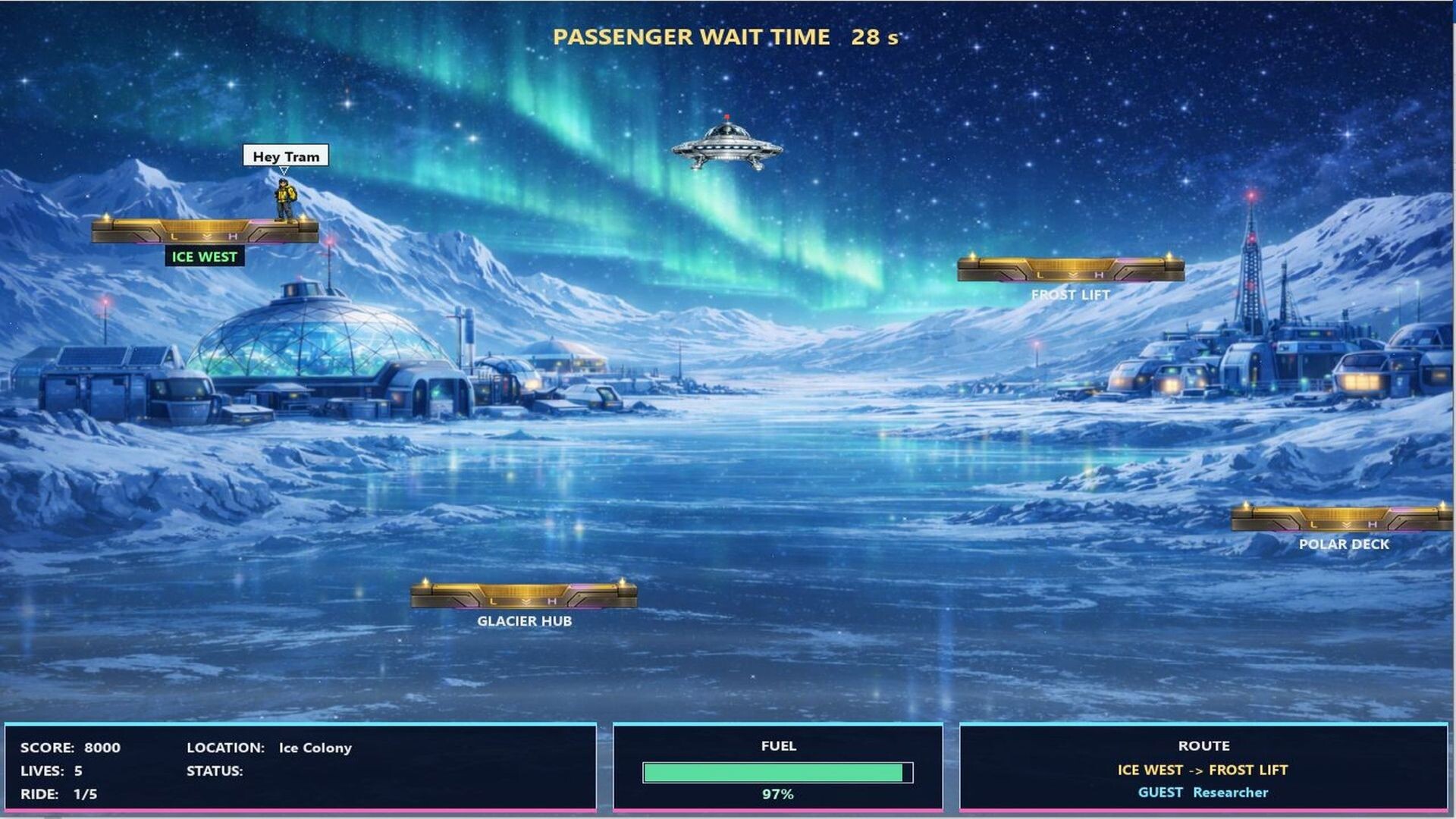 Space Tram screenshot 1
