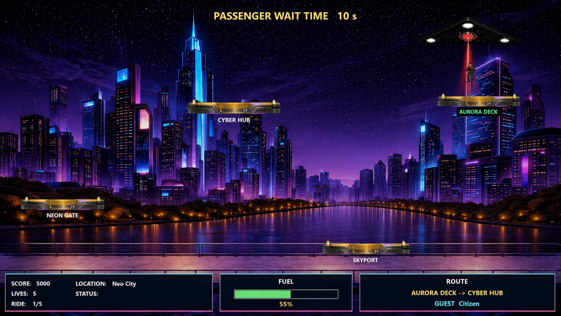 Space Tram screenshot 2