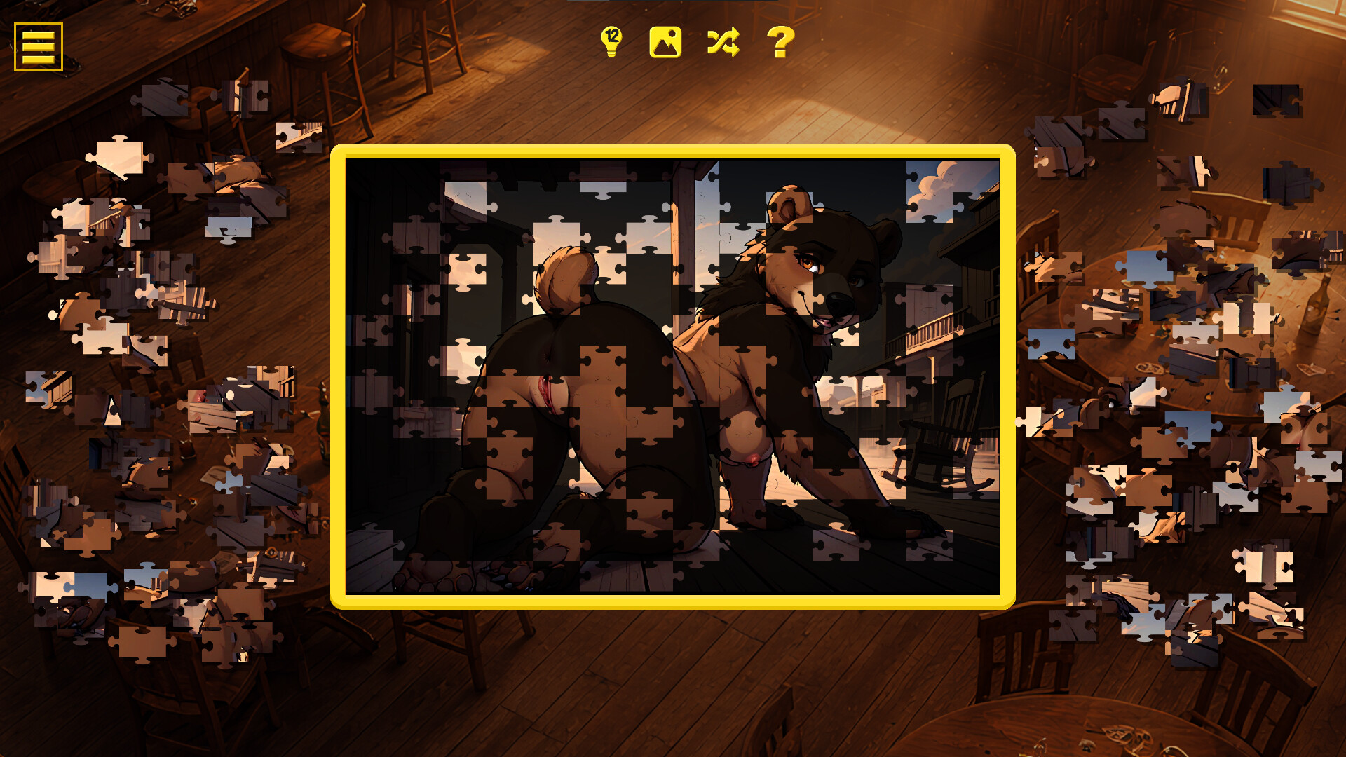 Wild West Furry - Hentai Jigsaw screenshot 7