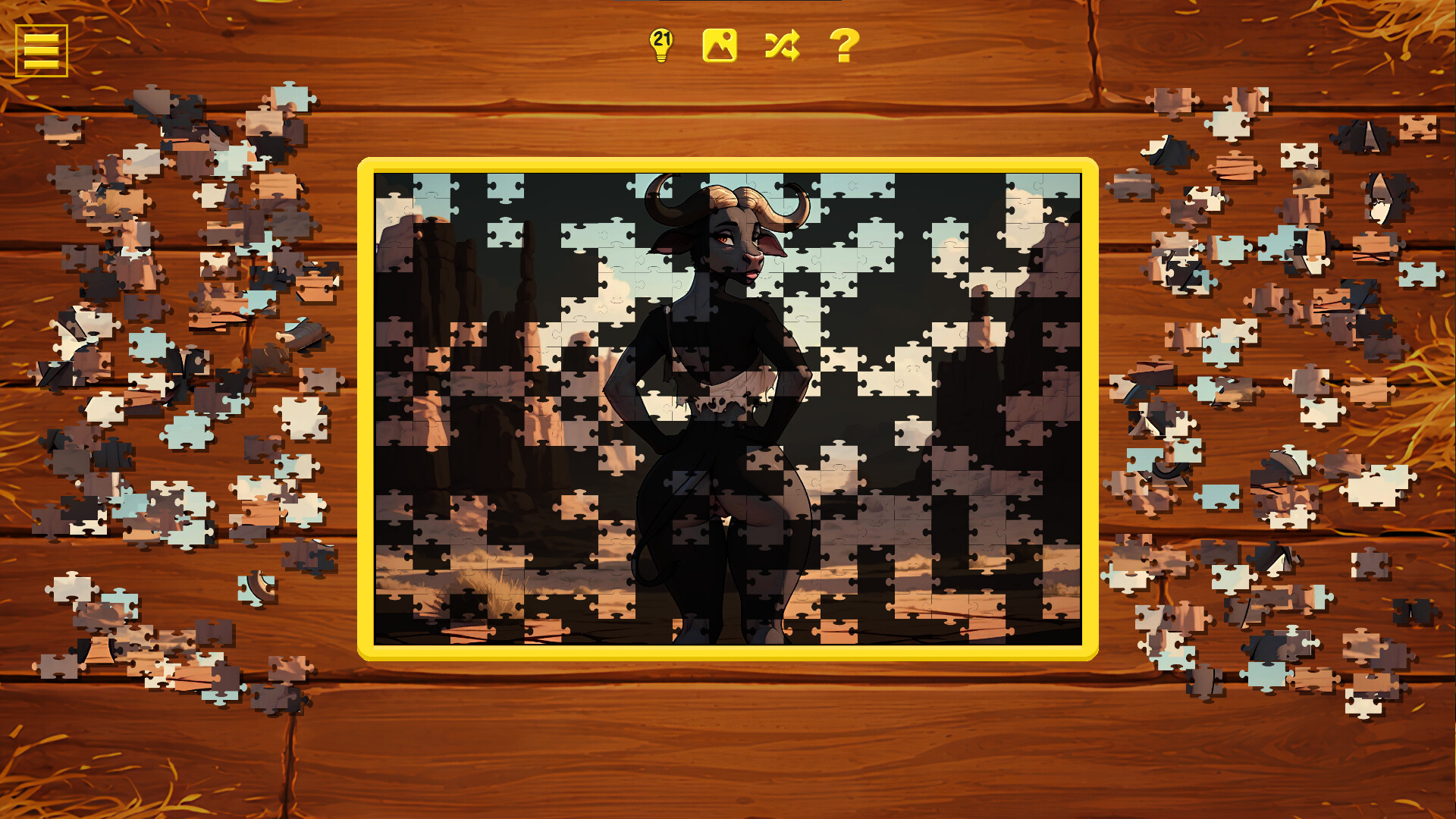 Wild West Furry - Hentai Jigsaw screenshot 5