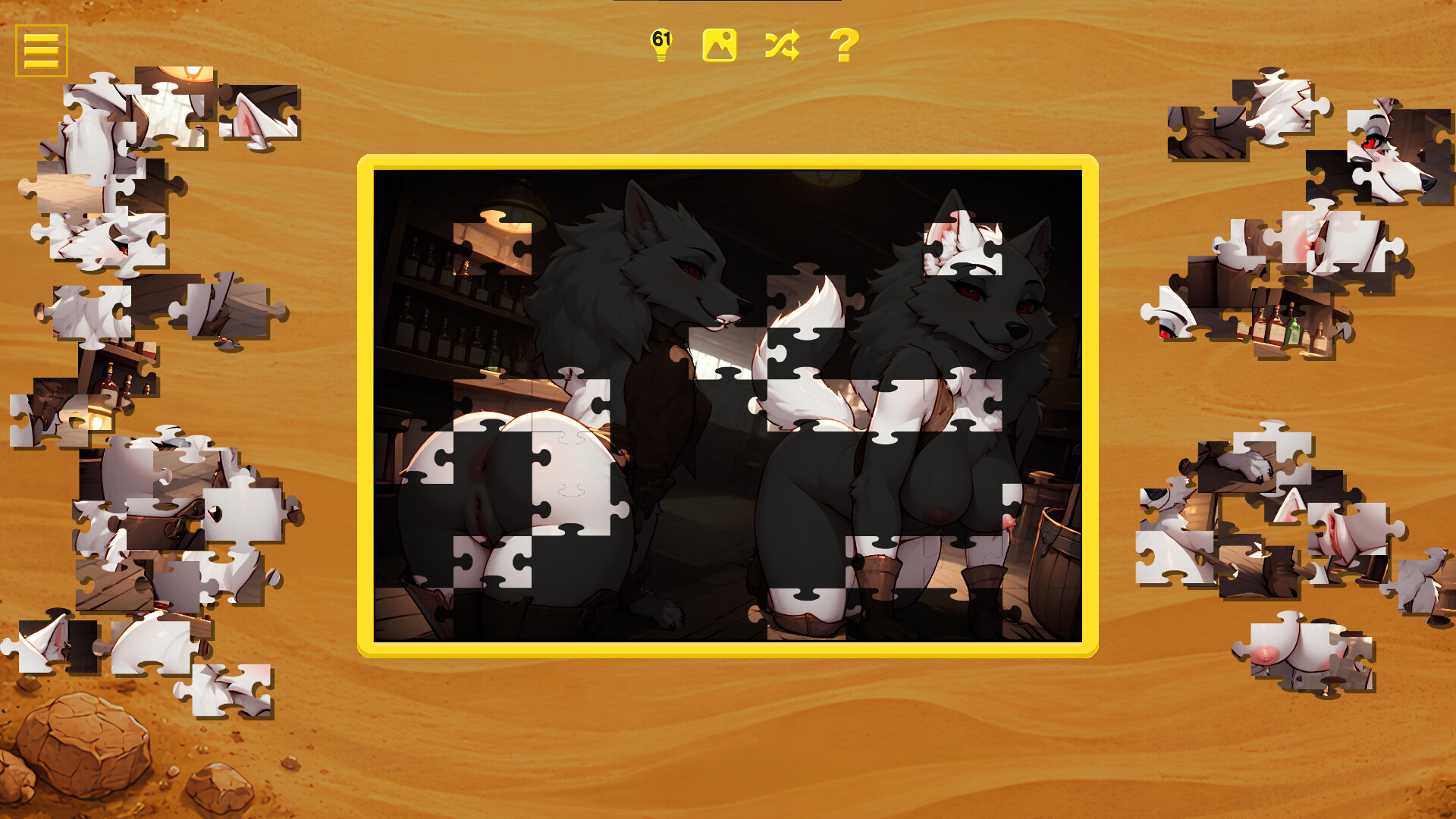Wild West Furry - Hentai Jigsaw screenshot 4