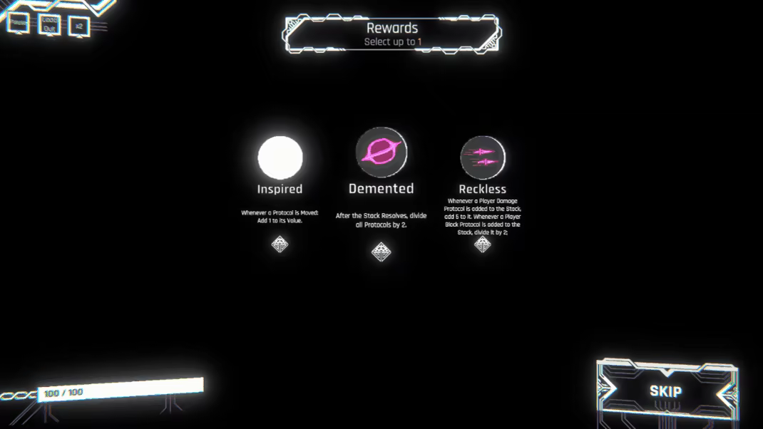 3 Doctrines within a rewards screen.