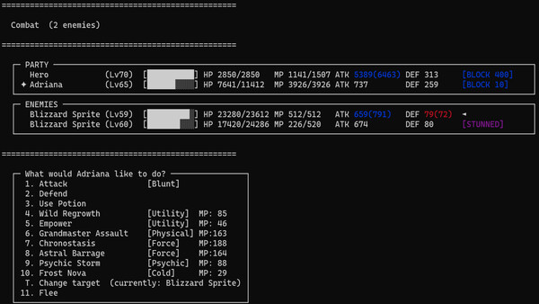 Greywind’s Legacy - A Text Based, Skill Progression, RPG screenshot 5