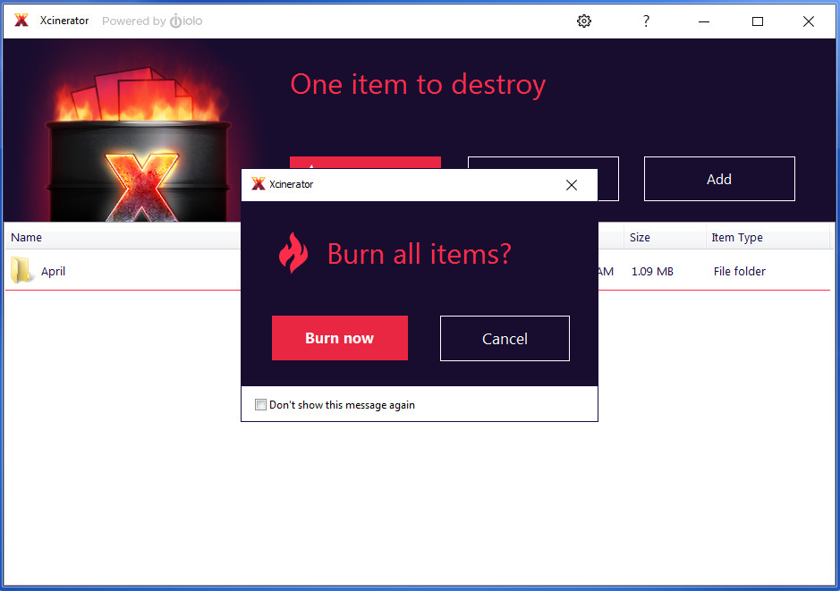 Xcinerator screenshot 5