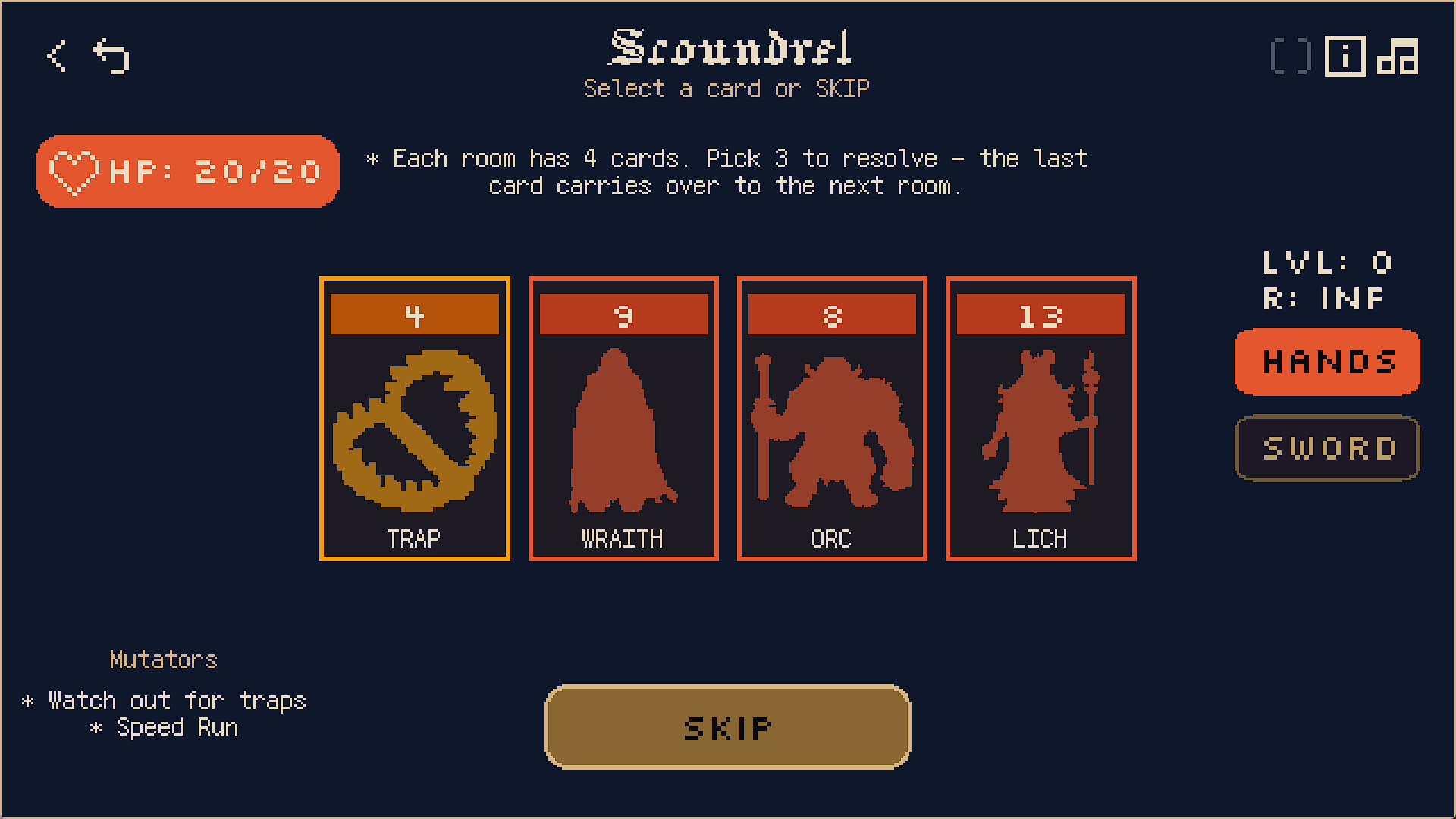 Scoundrel screenshot 2