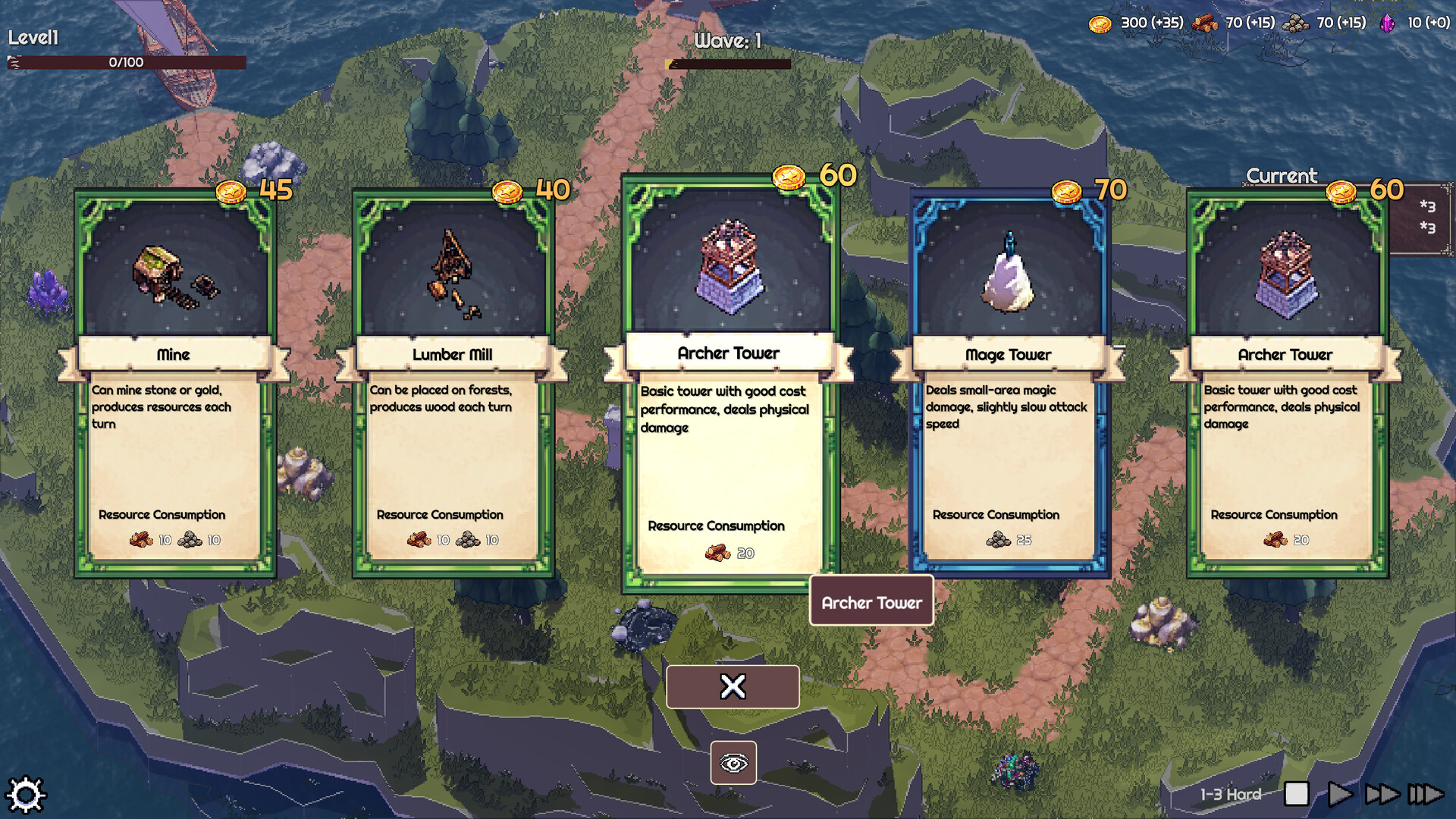 Rogue Realm Guardian Grids gameplay screenshot 3