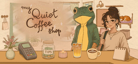 My Quiet Coffee Shop — Steam header