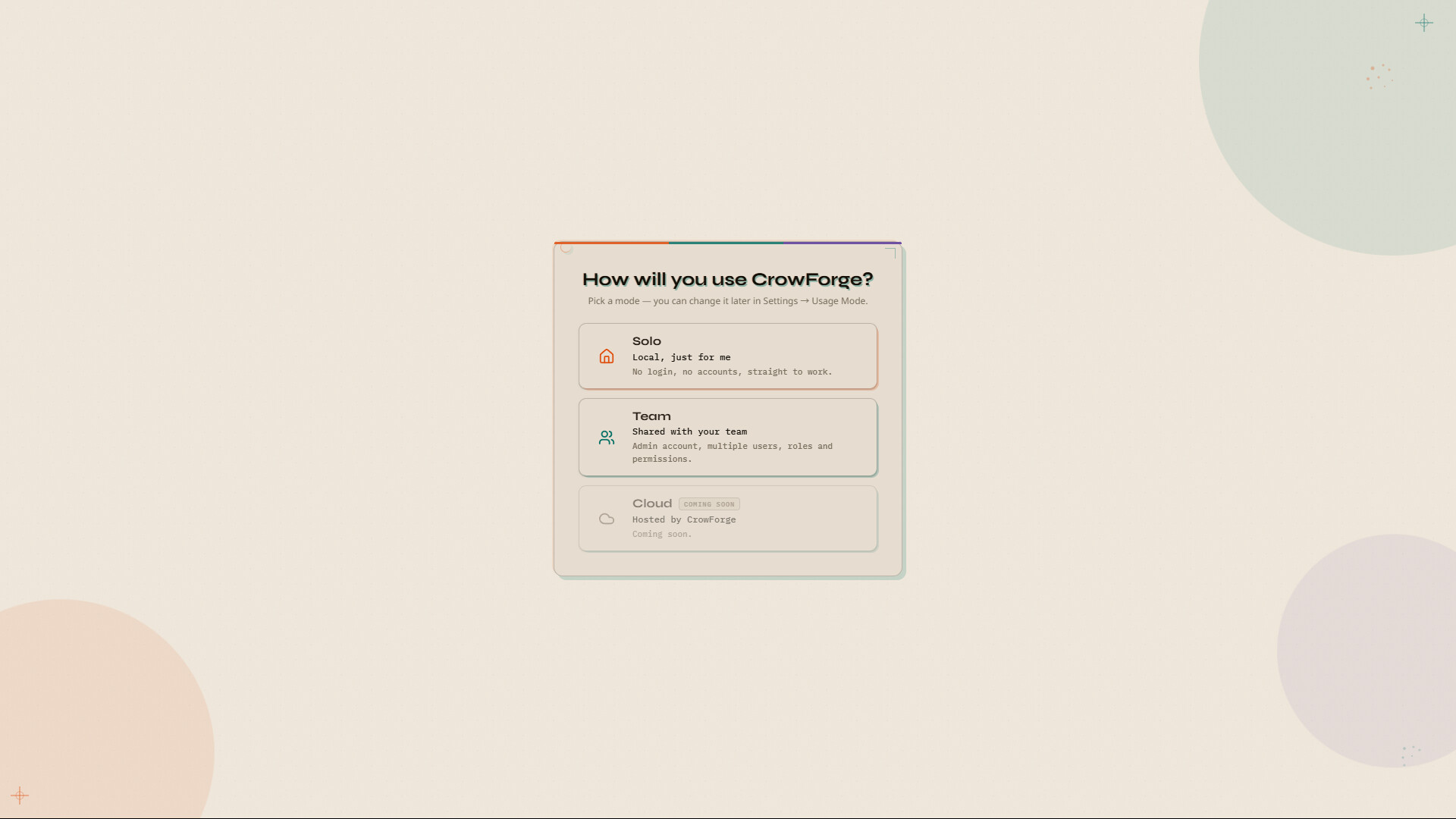 CrowForge screenshot 1