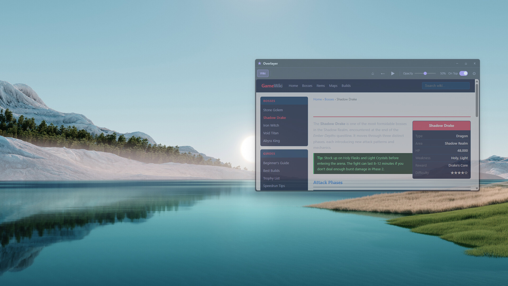 Overlayer screenshot 2