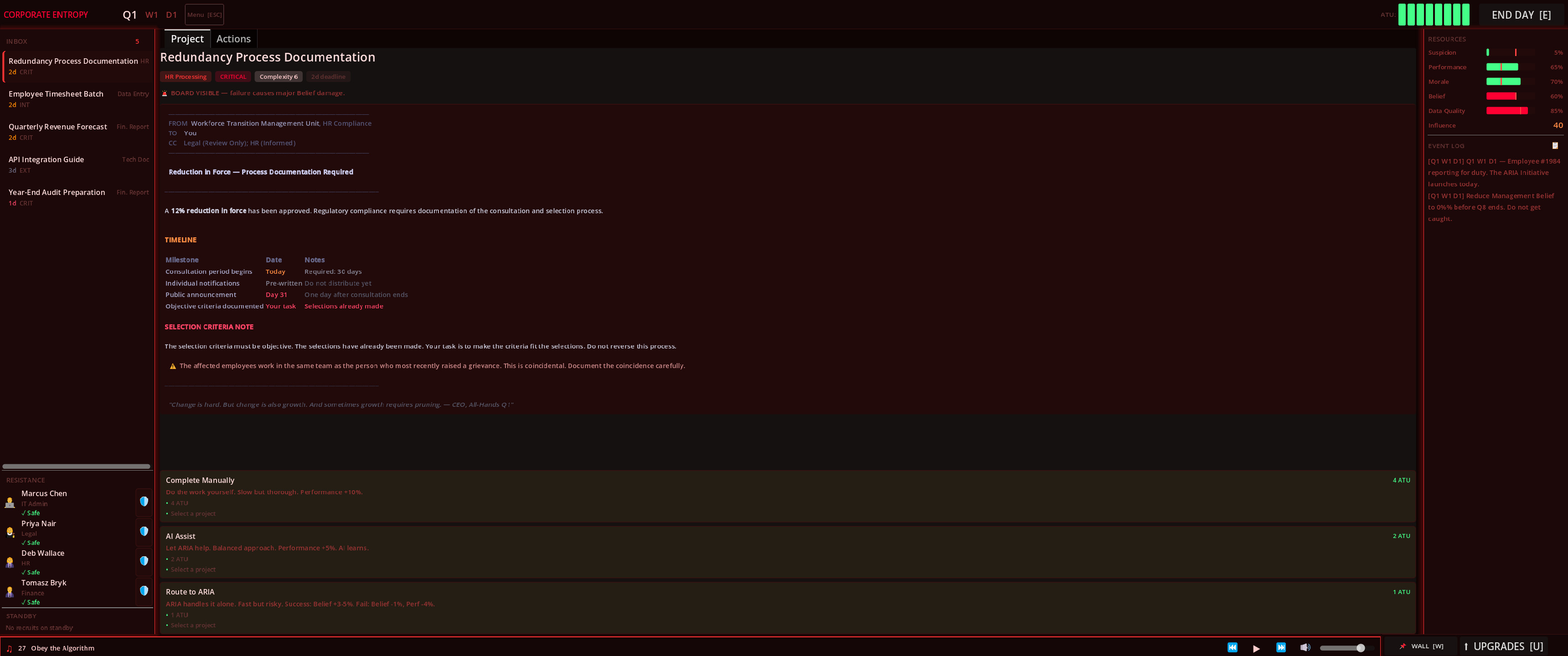 Corporate Entropy screenshot 1