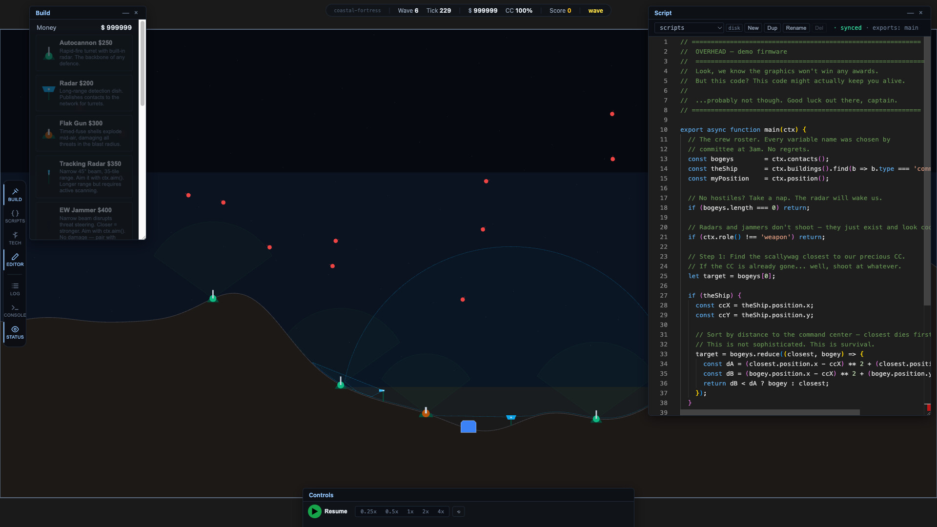 Overhead screenshot 4