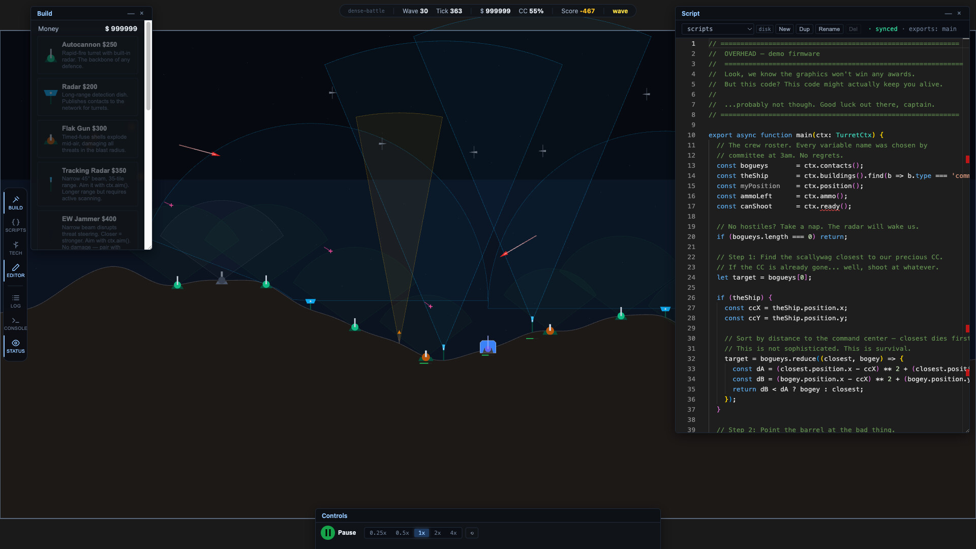 Overhead screenshot 5
