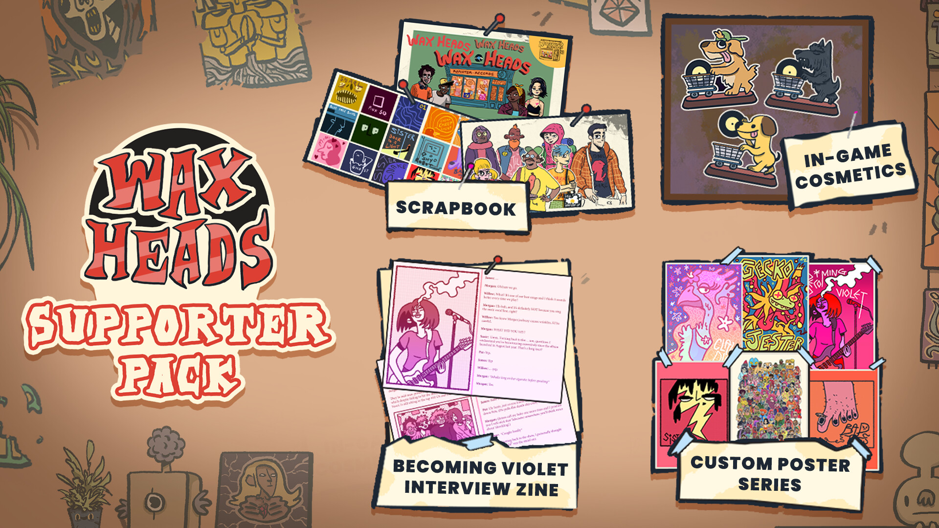 Wax Heads - Supporter Pack screenshot 1
