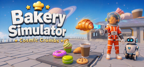 Cosmic Crumbs: Bakery Simulator — Steam header