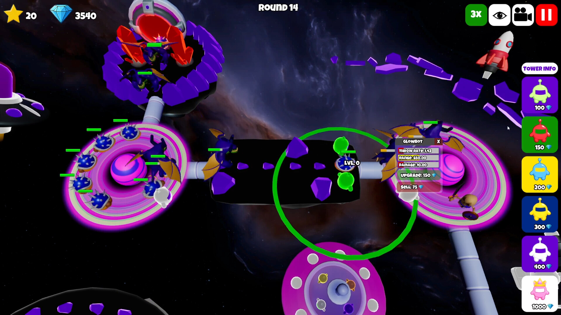 Glowbot Tower Defense screenshot 6
